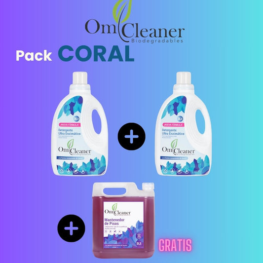 PACK CORAL: 2 ULTRA ENZIMATICO Y LLEVATE 1 LIMPIAPISO DE REGALO!