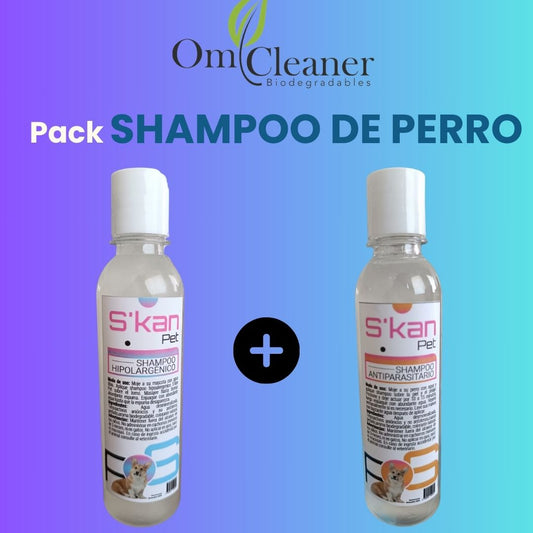 Pack Shampoo Perro antiparasitario 300 ml