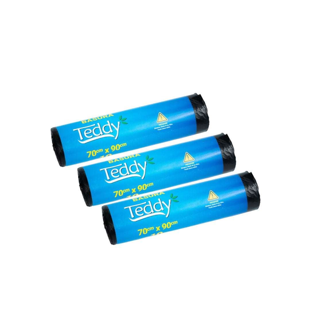 PACK BOLSAS DE BASURA 70X90 TEDDY (3 UNIDADES)