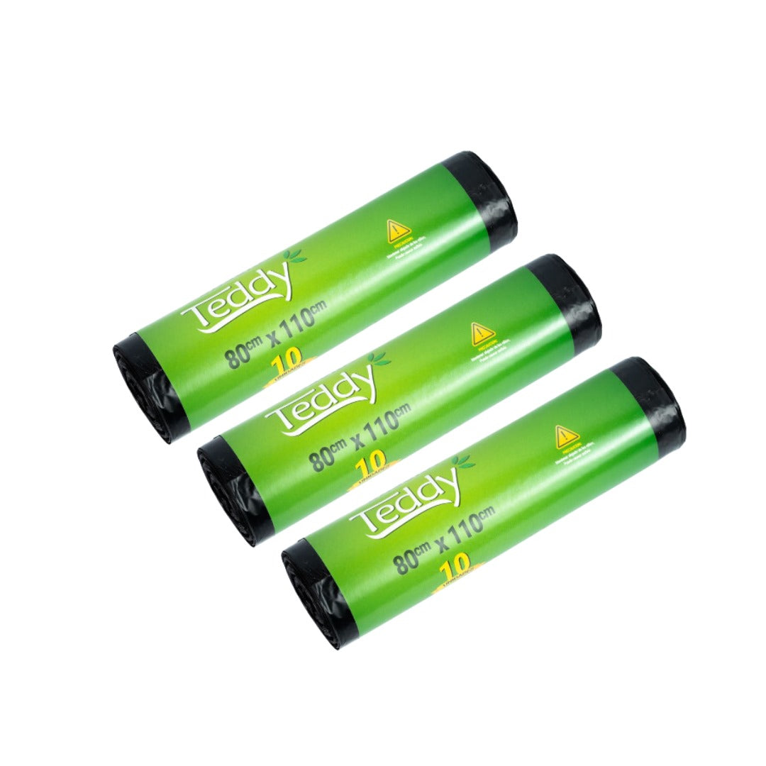 PACK BOLSAS DE BASURA 80X110 TEDDY ( 3 UNIDADES)