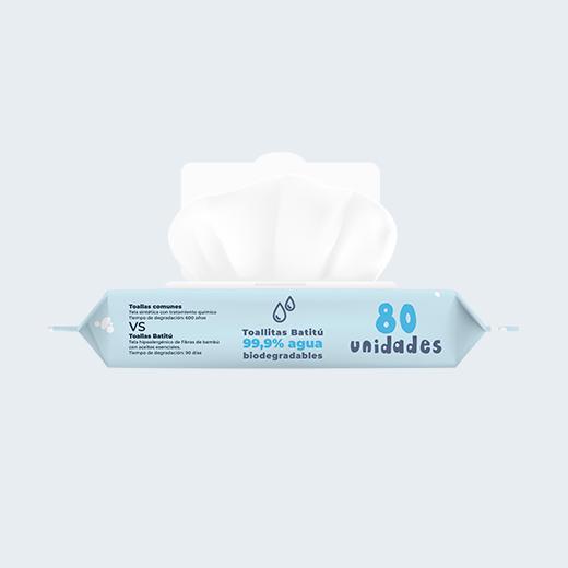 Toalla humeda  Batitu Compostable